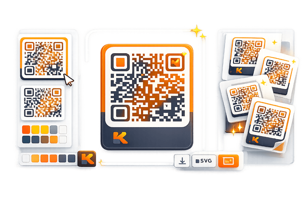 Kitdeka modular digital productivity ecosystem with QR codes and tools
